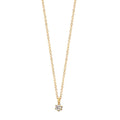Collier 750/18K guld Diamant 0.03 ct, w-si 42-45 cm
