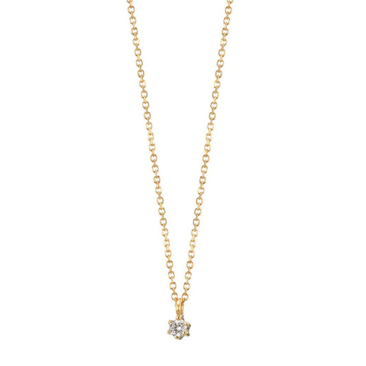 Collier 750/18K guld Diamant 0.03 ct, w-si 42-45 cm