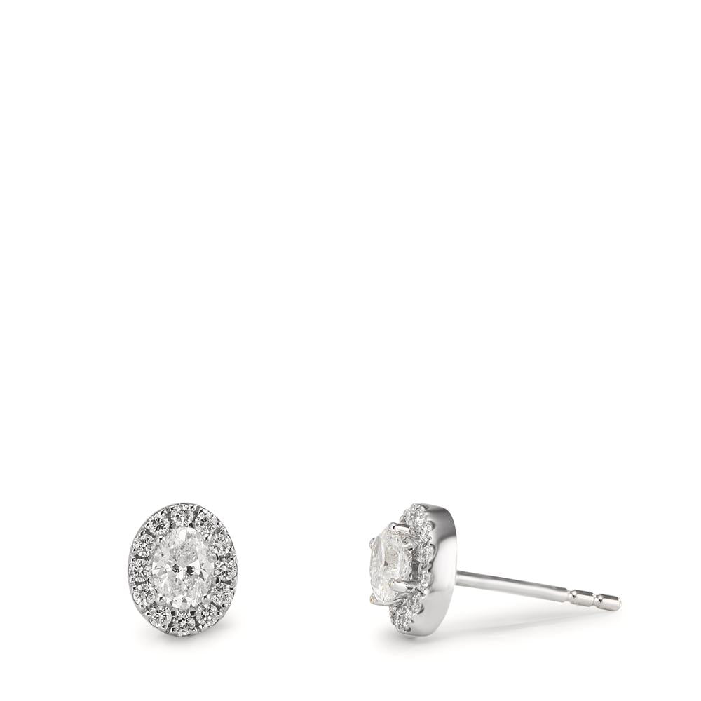 Ørestikker 750/18K hvidguld Diamant 0.58 ct, w-si