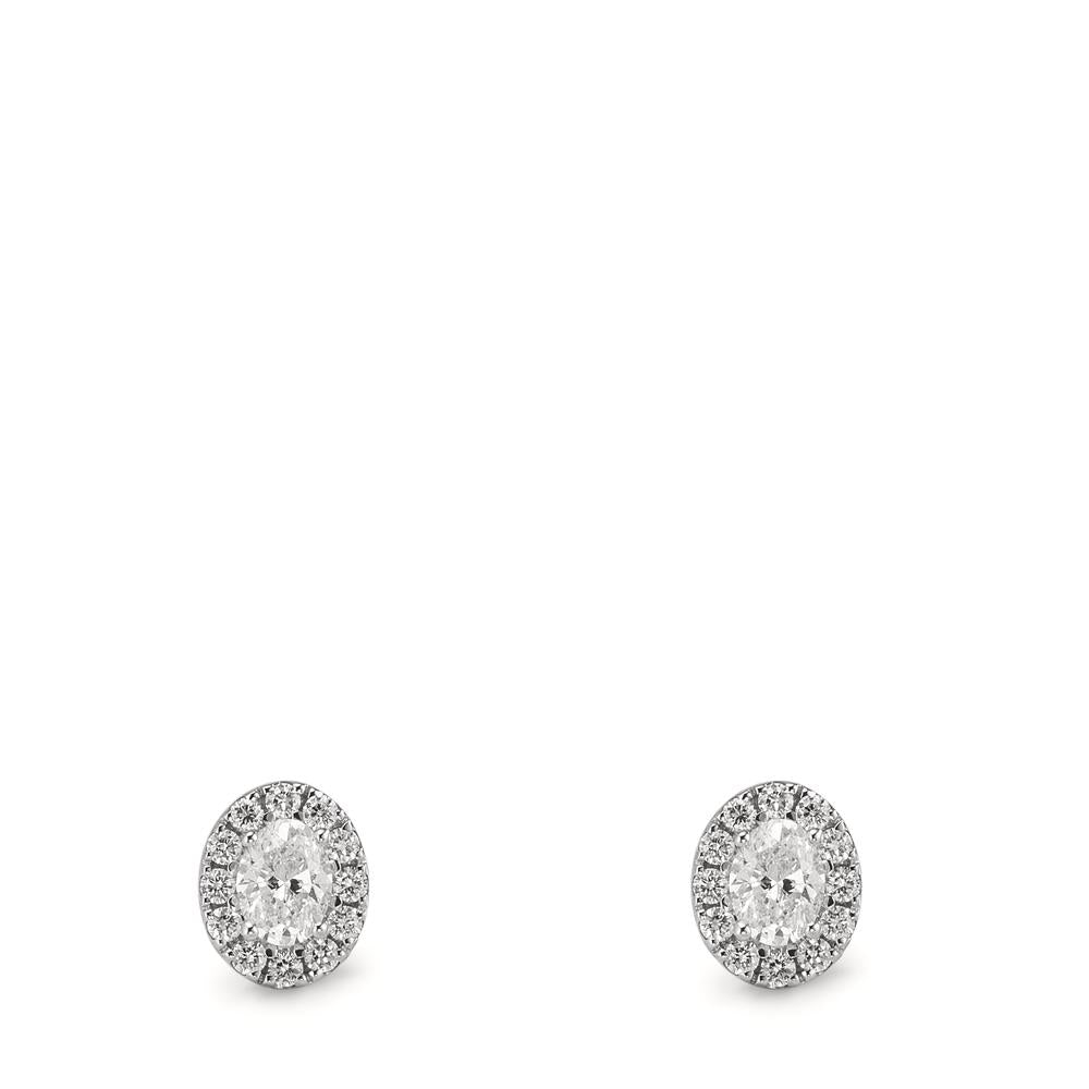 Ørestikker 750/18K hvidguld Diamant 0.58 ct, w-si