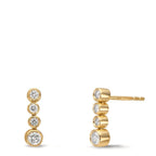 Øreringe 750/18K guld Diamant 0.27 ct, 8 Sten , w-si