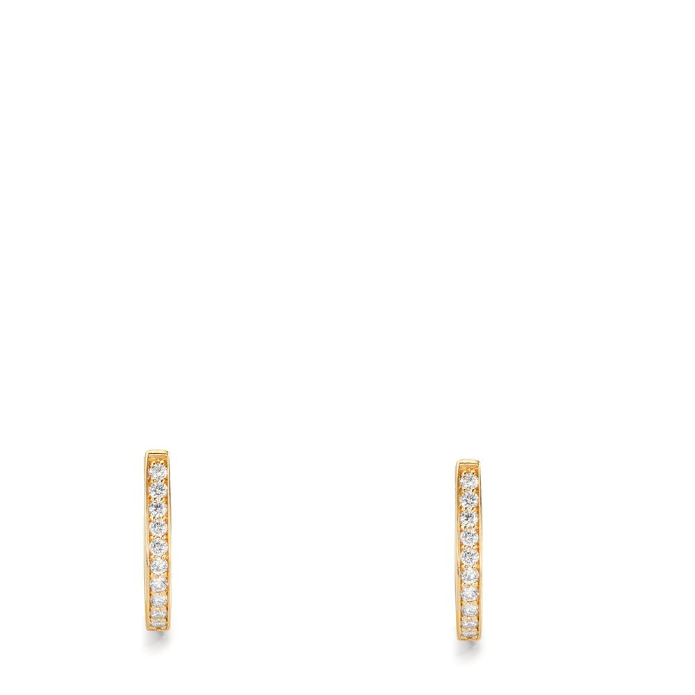 Click kreoler 750/18K guld Diamant 0.10 ct, 20 Sten , w-si