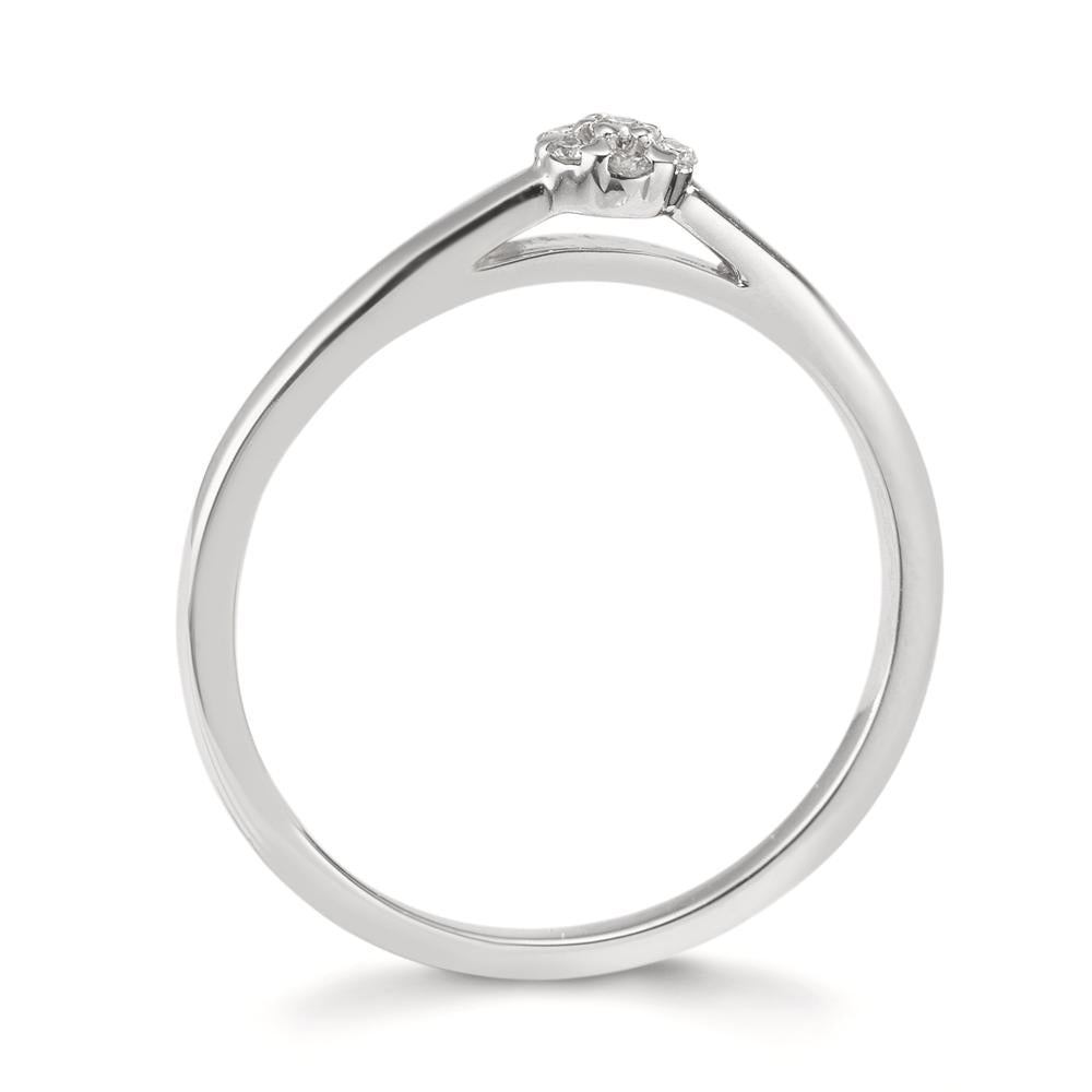 Ringe 750/18K hvidguld Diamant 0.06 ct, 7 Sten , w-si