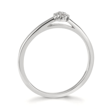 Ringe 750/18K hvidguld Diamant 0.06 ct, 7 Sten , w-si
