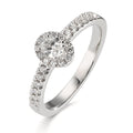 Ringe 750/18K hvidguld Diamant 0.37 ct, w-si
