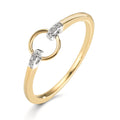 Ringe 375/9K guld Zirconia 6 Sten