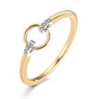 Ringe 375/9K guld Zirconia 6 Sten