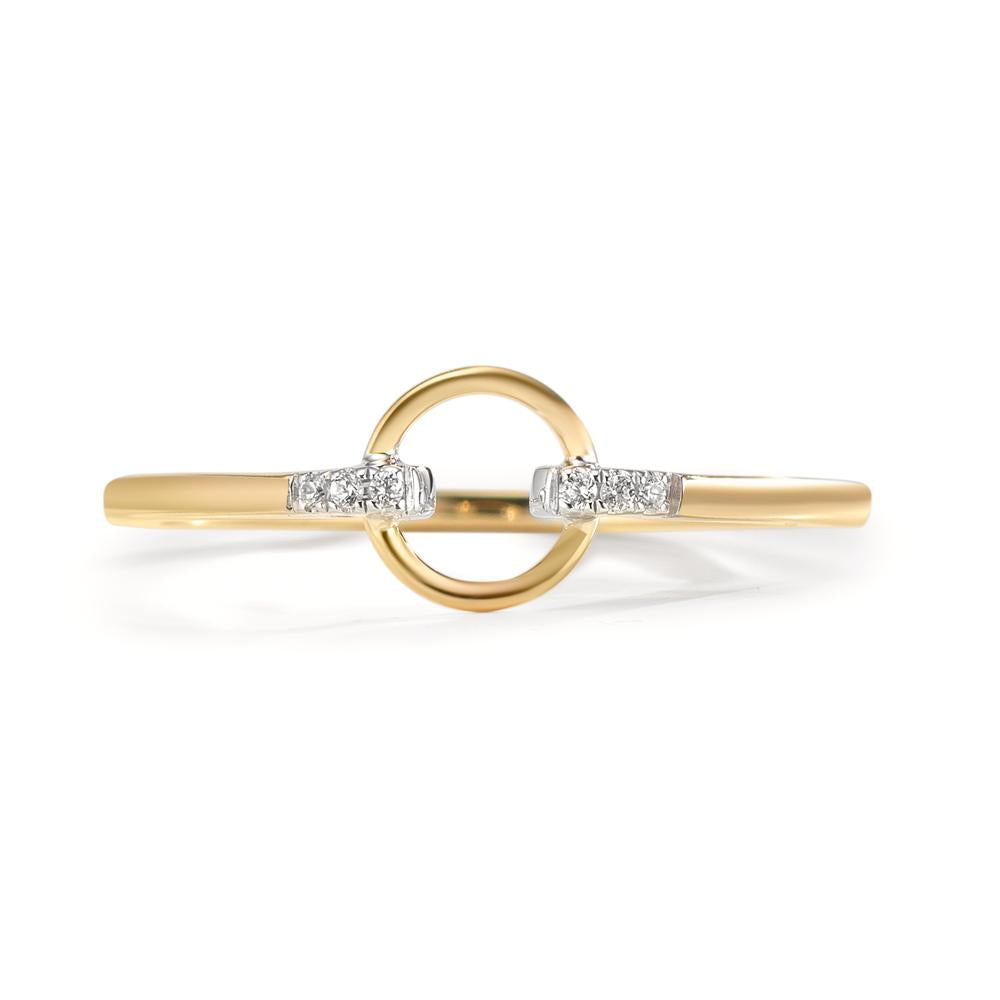 Ringe 375/9K guld Zirconia 6 Sten