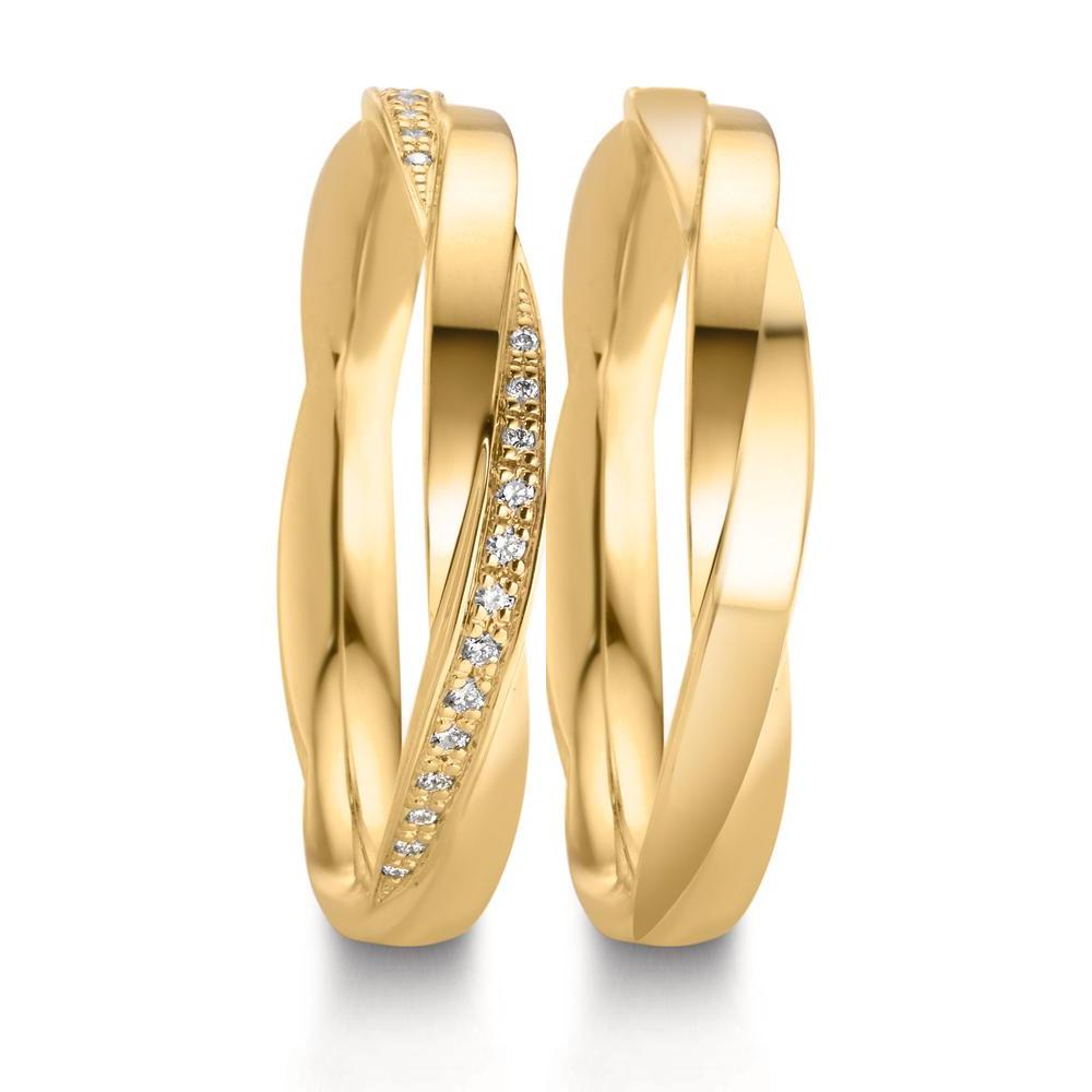 Partnerringe 750/18K guld