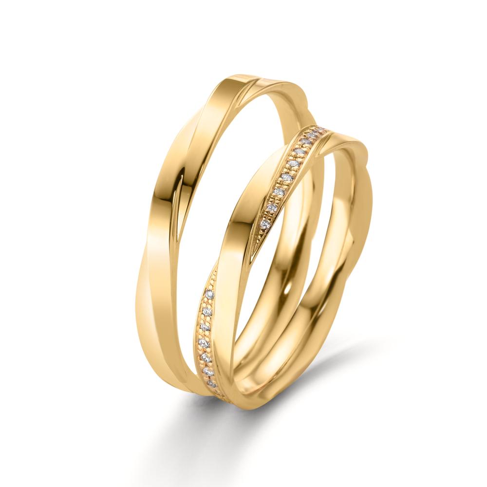 Partnerringe 750/18K guld