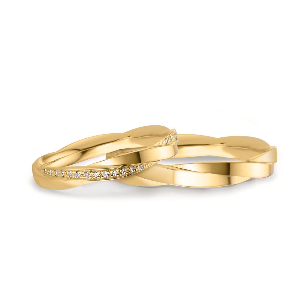 Partnerringe 750/18K guld
