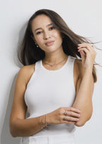 Collier Rustfrit stål rose IP belagt 40-43 cm Ø3 mm