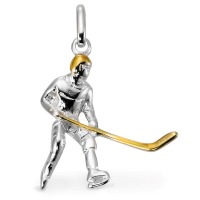 Vedhæng Sølv tofarvet Ishockey-113636