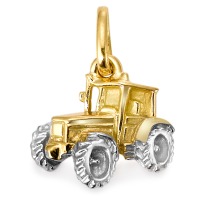 Vedhæng 375/9K guld traktor-173200