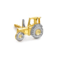 Ørestik 1 stk 375/9K guld traktor