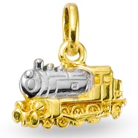 Vedhæng 750/18K guld lokomotiv-183205