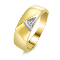 Fingerring 750/18K guld Diamant 0.005 ct, w-si