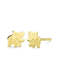 Ørestikker 375/9K guld Elefant-357459