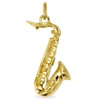 Vedhæng 750/18K guld saxofon-506866