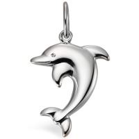 Vedhæng Sølv Delfin