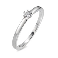 Solitaire ring 750/18K hvidguld Diamant 0.10 ct, w-si-546292
