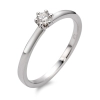 Solitaire ring 750/18K hvidguld Diamant 0.15 ct, w-si-546293