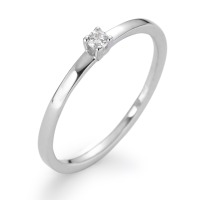 Solitaire ring 750/18K hvidguld Diamant hvid , 0.05 ct, [Brillant], w-si-558291