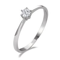 Solitaire ring 750/18K hvidguld Diamant hvid , 0.15 ct, si-561940