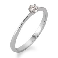 Solitaire ring 750/18K hvidguld Diamant 0.10 ct, w-si-563019