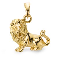 Vedhæng 375/9K guld astrologiske tegn Løven