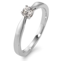 Solitaire ring 750/18K hvidguld Diamant hvid , 0.15 ct, w-si-564560