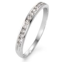 Memory ring 750/18K hvidguld Diamant hvid , 0.15 ct, 13 Sten , w-si-564565