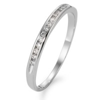 Memory ring 750/18K hvidguld Diamant hvid , 0.10 ct, 16 Sten , w-si-564566