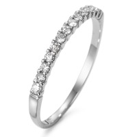 Memory ring 750/18K hvidguld Diamant hvid , 0.15 ct, 13 Sten , w-si