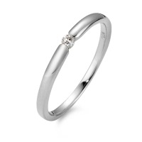 Solitaire ring 750/18K hvidguld Diamant hvid , 0.04 ct, [Brillant], w-si-565952