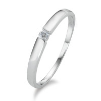 Solitaire ring 750/18K hvidguld Diamant 0.05 ct, w-si-570160