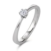 Solitaire ring 750/18K hvidguld Diamant 0.15 ct, [Brillant], w-si-573424