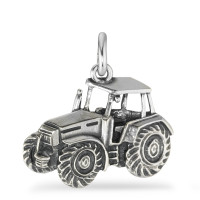 Vedhæng Sølv patineret traktor
