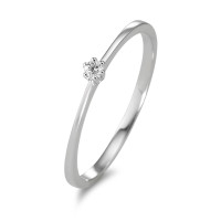 Solitaire ring 750/18K hvidguld Diamant 0.03 ct, w-si-584202