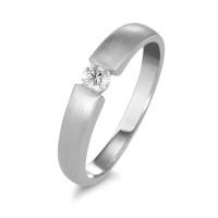 Solitaire ring 750/18K hvidguld Diamant 0.10 ct, w-si-584209