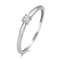 Solitaire ring 750/18K hvidguld Diamant 0.03 ct, w-pi2-586503