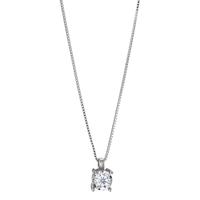 Collier 750/18K hvidguld Diamant 0.10 ct, w-pi2 42 cm-586507