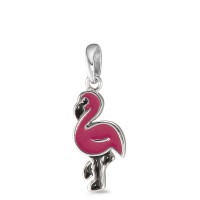 Vedhæng Sølv malet Flamingo-588163