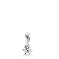 Vedhæng 750/18K hvidguld Diamant hvid , 0.10 ct, [Brillant], w-si Ø4 mm-588783