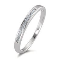 Memory ring 750/18K hvidguld Diamant 0.11 ct, 11 Sten , w-si-590784