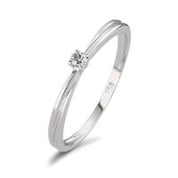 Solitaire ring 750/18K hvidguld Diamant 0.03 ct, w-si-590792