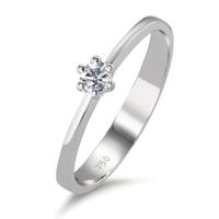 Solitaire ring 750/18K hvidguld Diamant 0.10 ct, w-si-590794