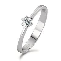 Solitaire ring 750/18K hvidguld Diamant 0.15 ct, w-si-590795