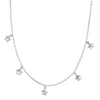Collier Sølv rhodineret stjerne 40-45 cm-592235