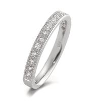 Memory ring 750/18K hvidguld Diamant 0.20 ct, 16 Sten , [Brillant], w-si-594952